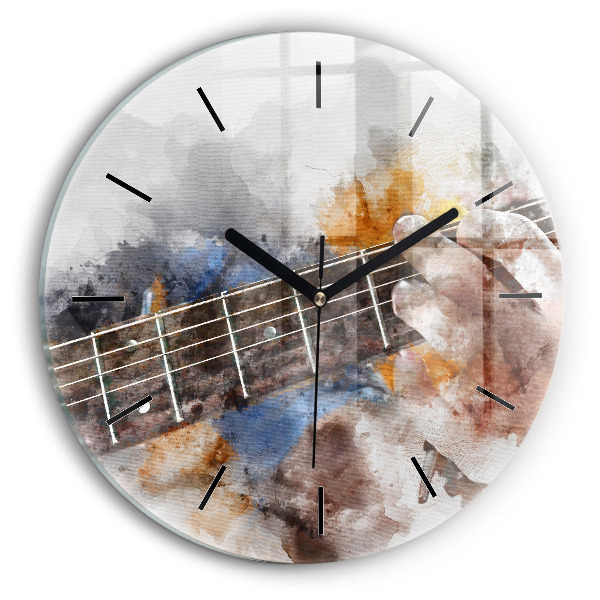 Reloj de pared redondo Guitarra