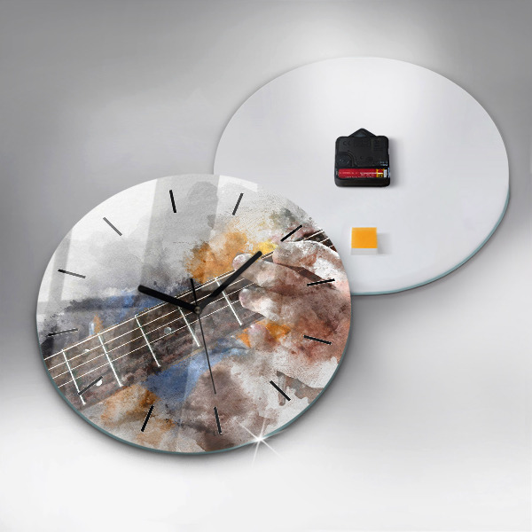 Reloj de pared redondo Guitarra