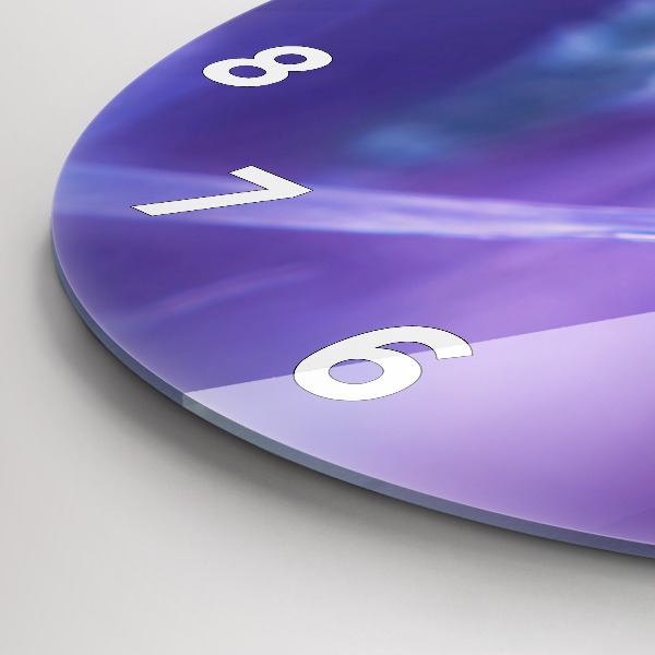 Reloj de pared redondo Mariposa sobre hierba