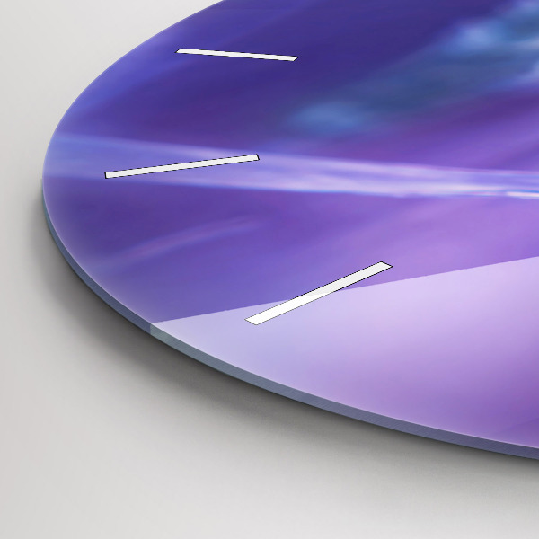 Reloj de pared redondo Mariposa sobre hierba