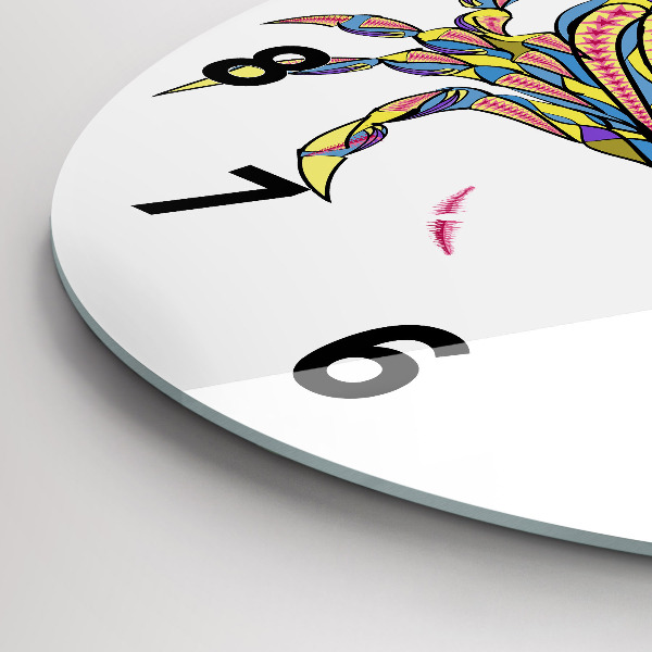 Reloj de cristal redondo Cangrejo étnico