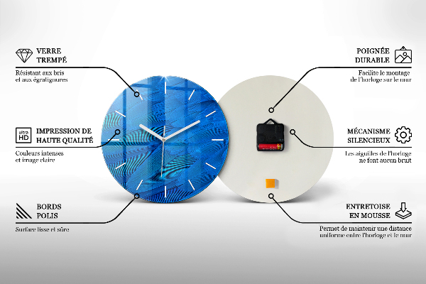 Reloj de cristal redondo Bebida con hielo