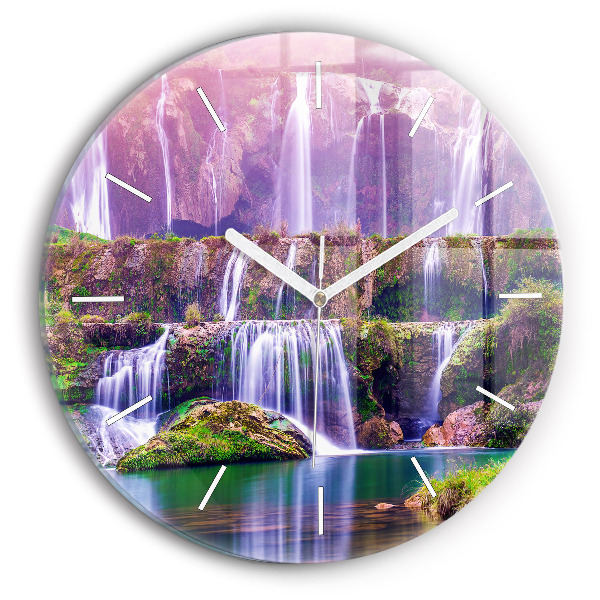 Reloj de cristal redondo Cascada Jiulong China
