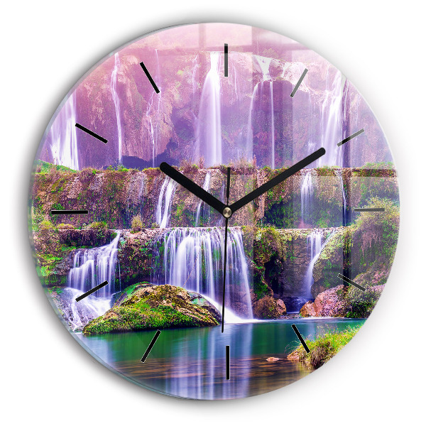 Reloj de cristal redondo Cascada Jiulong China