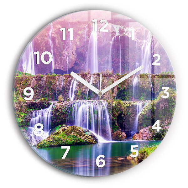 Reloj de cristal redondo Cascada Jiulong China