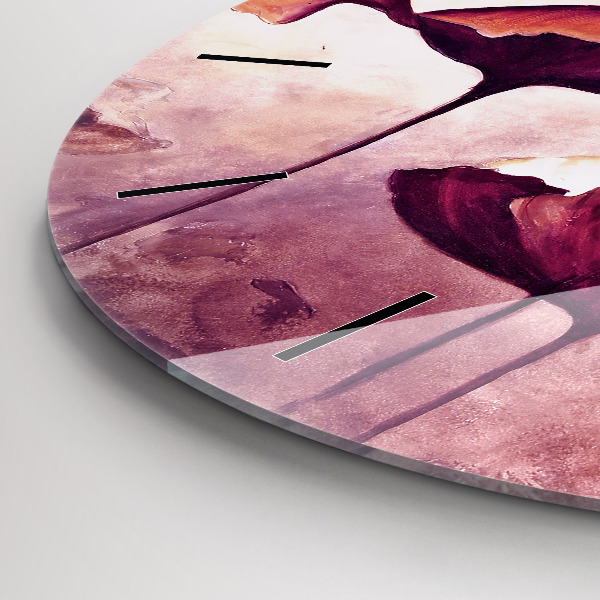 Reloj redondo pared Flores Amapola en flor