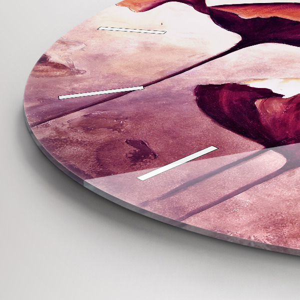 Reloj redondo pared Flores Amapola en flor