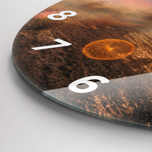 Reloj redondo pared Hombre en moto