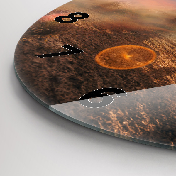 Reloj redondo pared Hombre en moto