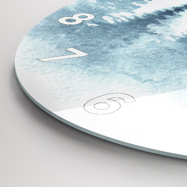 Reloj redondo pared Bosque invernal