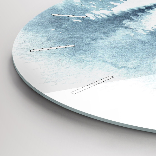 Reloj redondo pared Bosque invernal