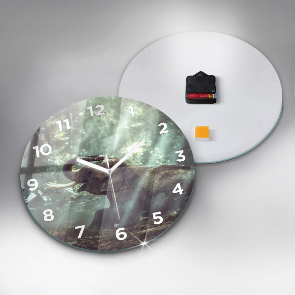 Reloj redondo pared Niño leyendo un libro