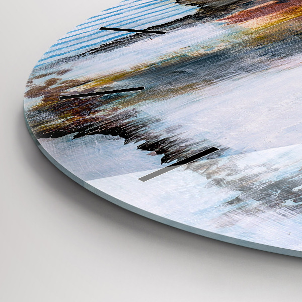 Reloj redondo pared Abstracción