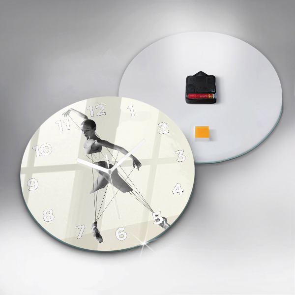 Reloj de pared redondo Mujer bailarina abstracta