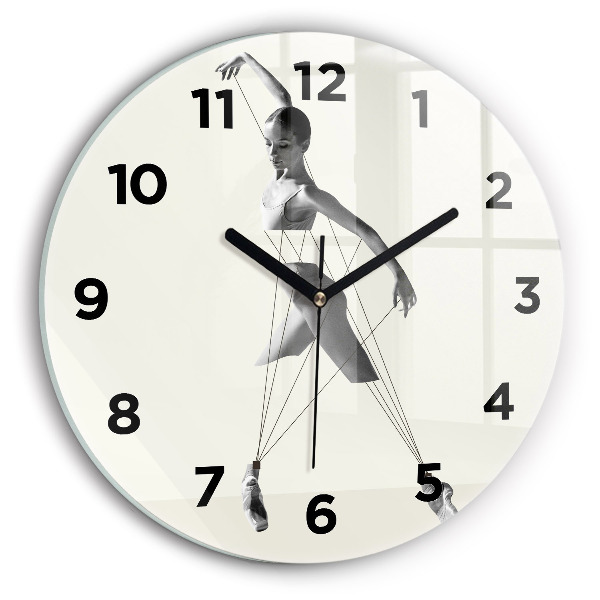 Reloj de pared redondo Mujer bailarina abstracta