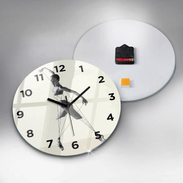 Reloj de pared redondo Mujer bailarina abstracta