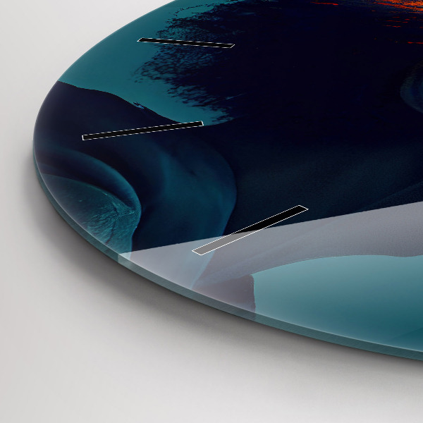 Reloj de pared redondo Mundo virtual futurista