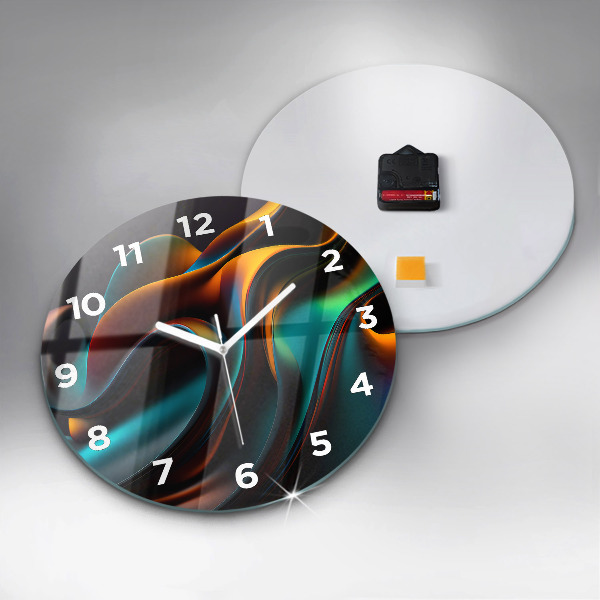 Reloj de pared redondo Ola futurista