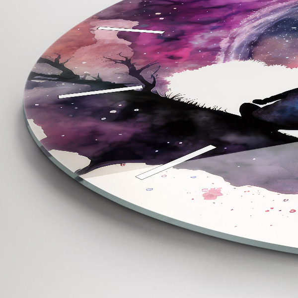 Reloj de pared redondo Meditación de estilo de vida