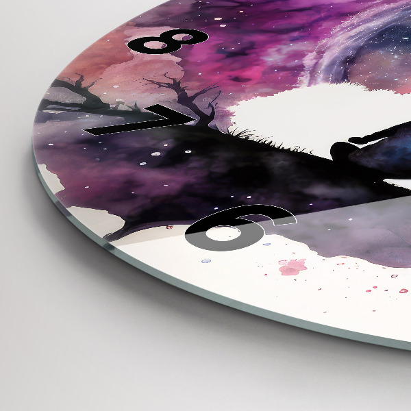 Reloj de pared redondo Meditación de estilo de vida