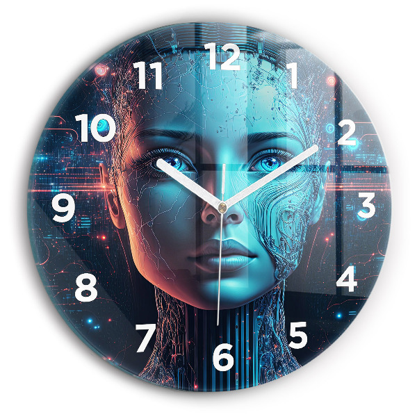 Reloj redondo pared Inteligencia artificial