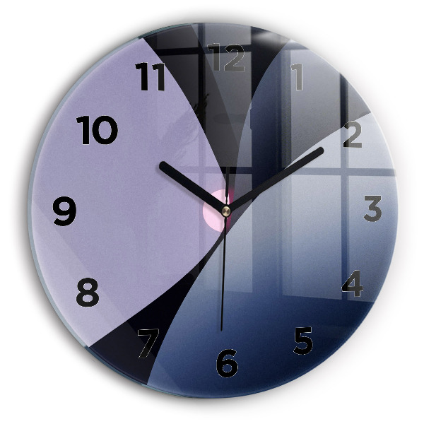 Reloj de pared redondo Sol abstracto