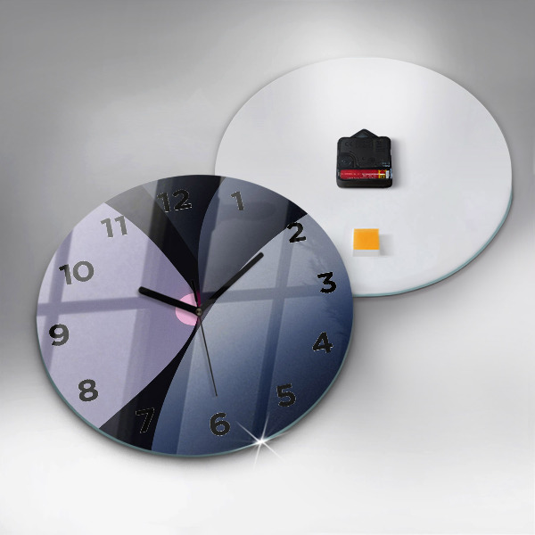 Reloj de pared redondo Sol abstracto