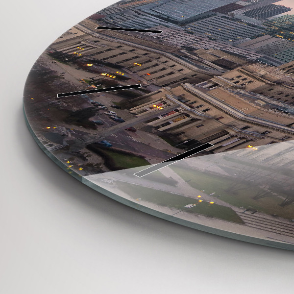 Reloj redondo pared Panorama de Varsovia