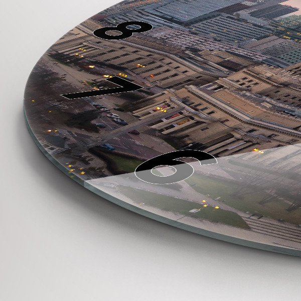 Reloj redondo pared Panorama de Varsovia