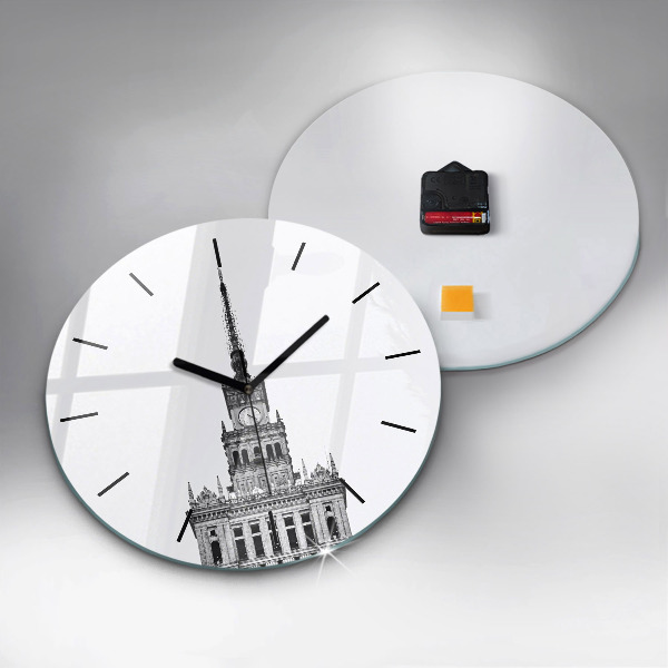 Reloj de cristal redondo Palacio de la Cultura y la Ciencia