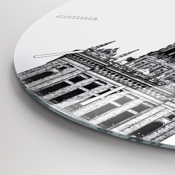 Reloj de cristal redondo Palacio de la Cultura y la Ciencia