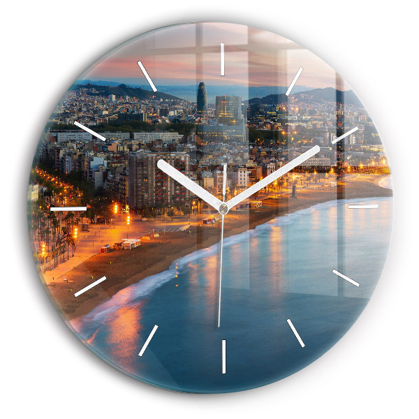 Reloj redondo pared Playa de Barcelona