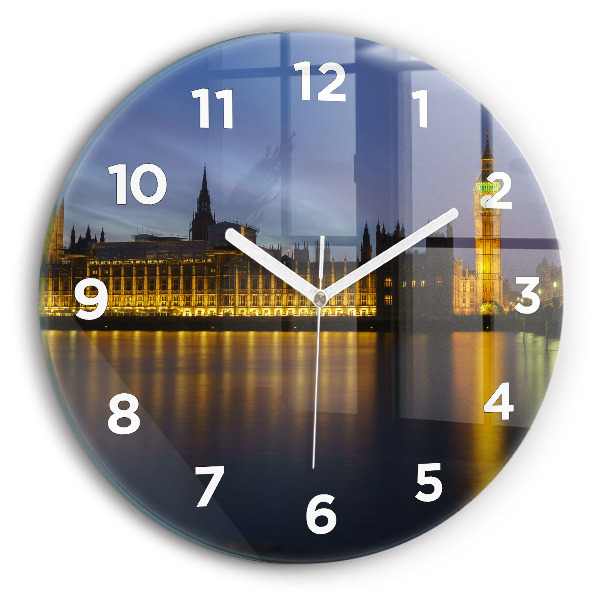 Reloj de cristal redondo Palacio Winchester de Londres