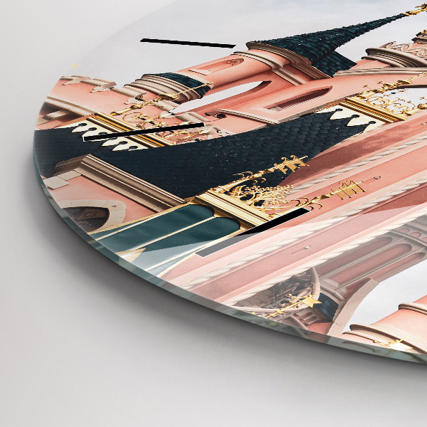 Reloj de cristal redondo Castillo de Disneyland en París