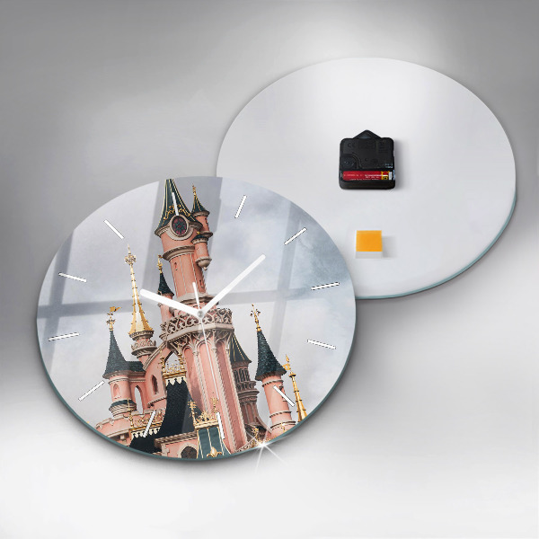 Reloj de cristal redondo Castillo de Disneyland en París