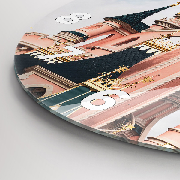 Reloj de cristal redondo Castillo de Disneyland en París