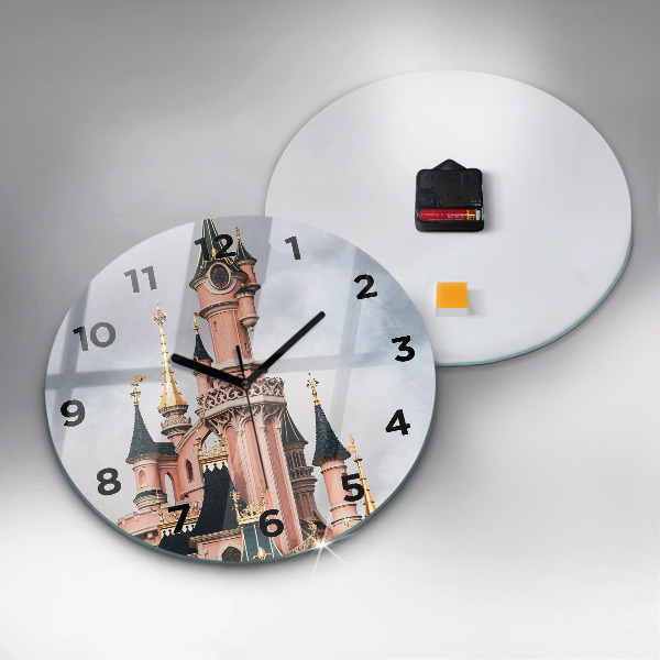 Reloj de cristal redondo Castillo de Disneyland en París