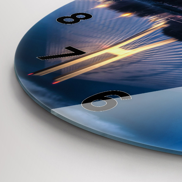 Reloj de pared redondo Puente Rędziński Wroclaw