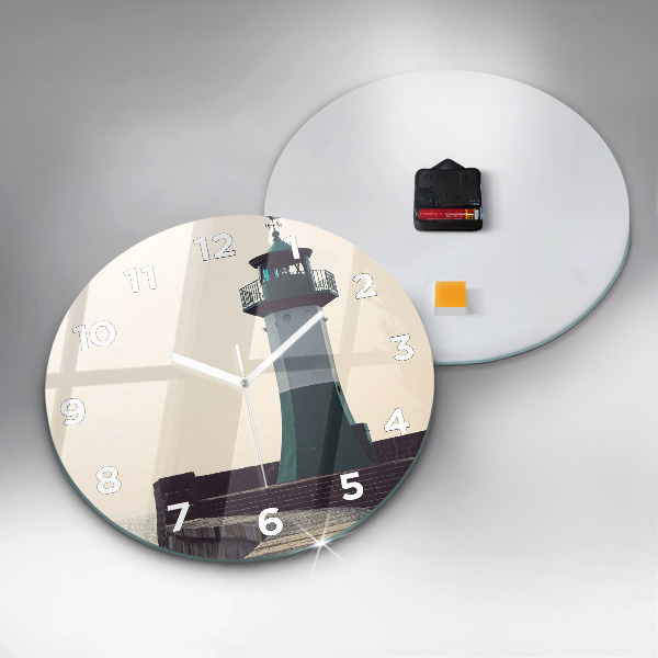 Reloj redondo pared Faro y mar
