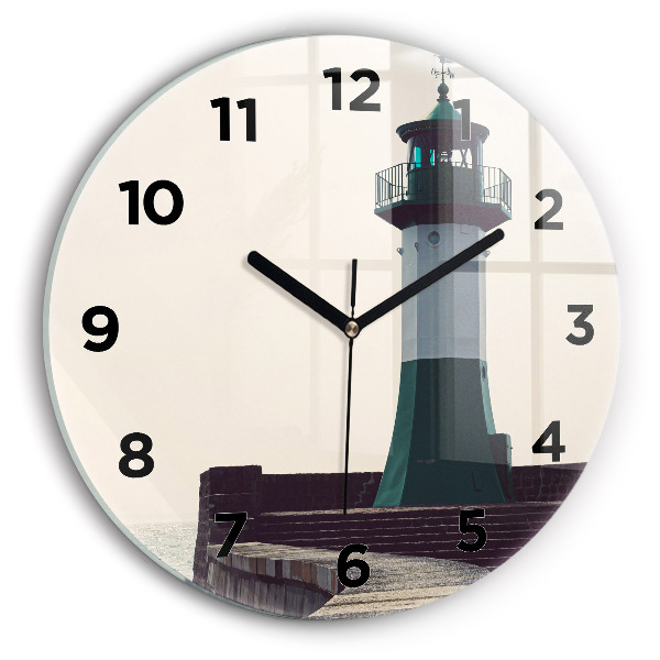 Reloj redondo pared Faro y mar