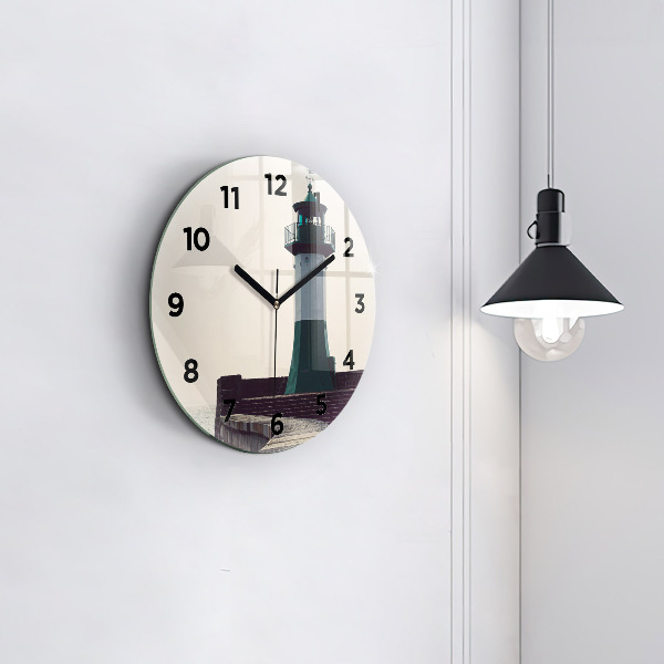 Reloj redondo pared Faro y mar