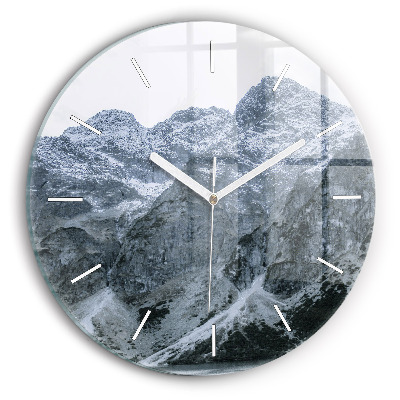 Reloj de cristal redondo Morskie Oko en los montes Tatra