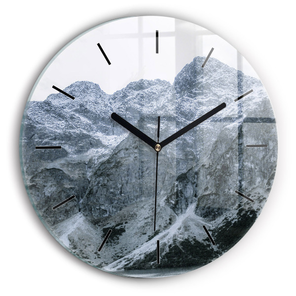 Reloj de cristal redondo Morskie Oko en los montes Tatra