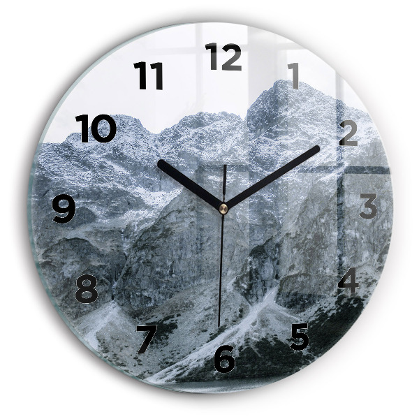Reloj de cristal redondo Morskie Oko en los montes Tatra