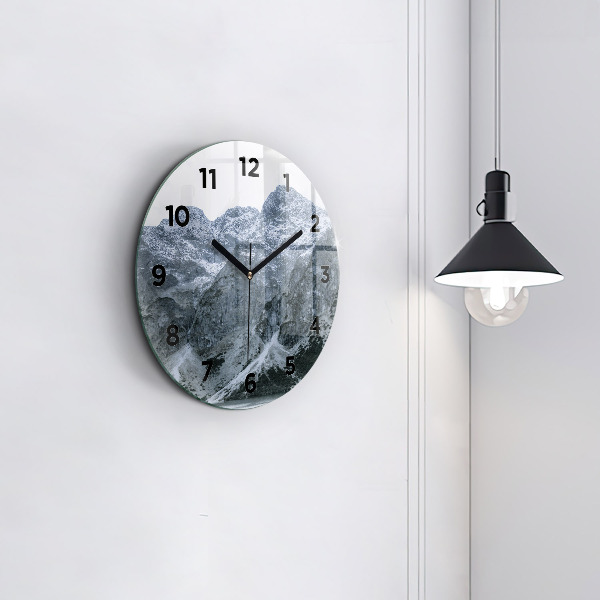 Reloj de cristal redondo Morskie Oko en los montes Tatra