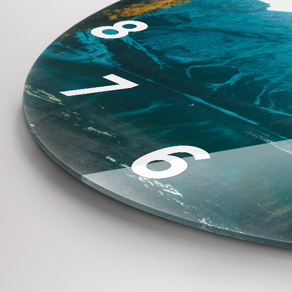 Reloj de pared redondo Montaña y río en Polonia