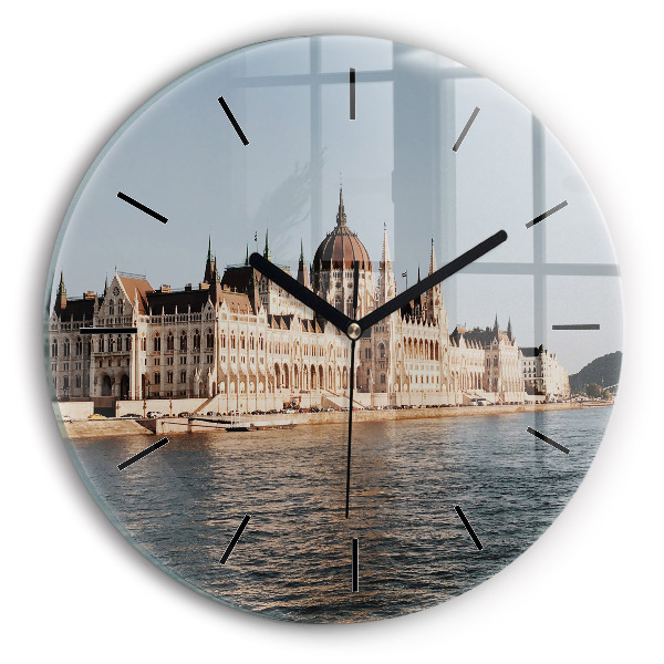 Reloj de cristal redondo Parlamento en Budapest