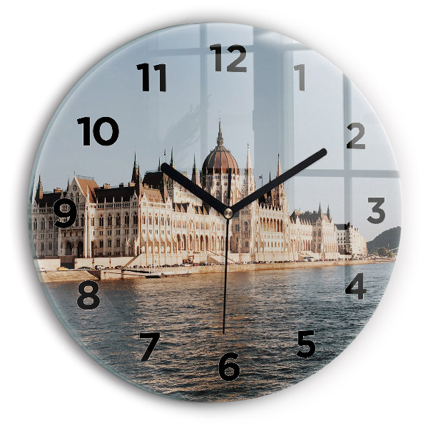 Reloj de cristal redondo Parlamento en Budapest