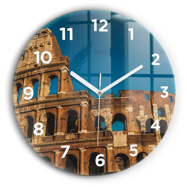 Reloj redondo pared Coliseo en Italia