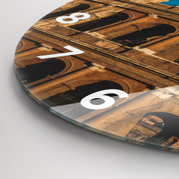 Reloj redondo pared Coliseo en Italia